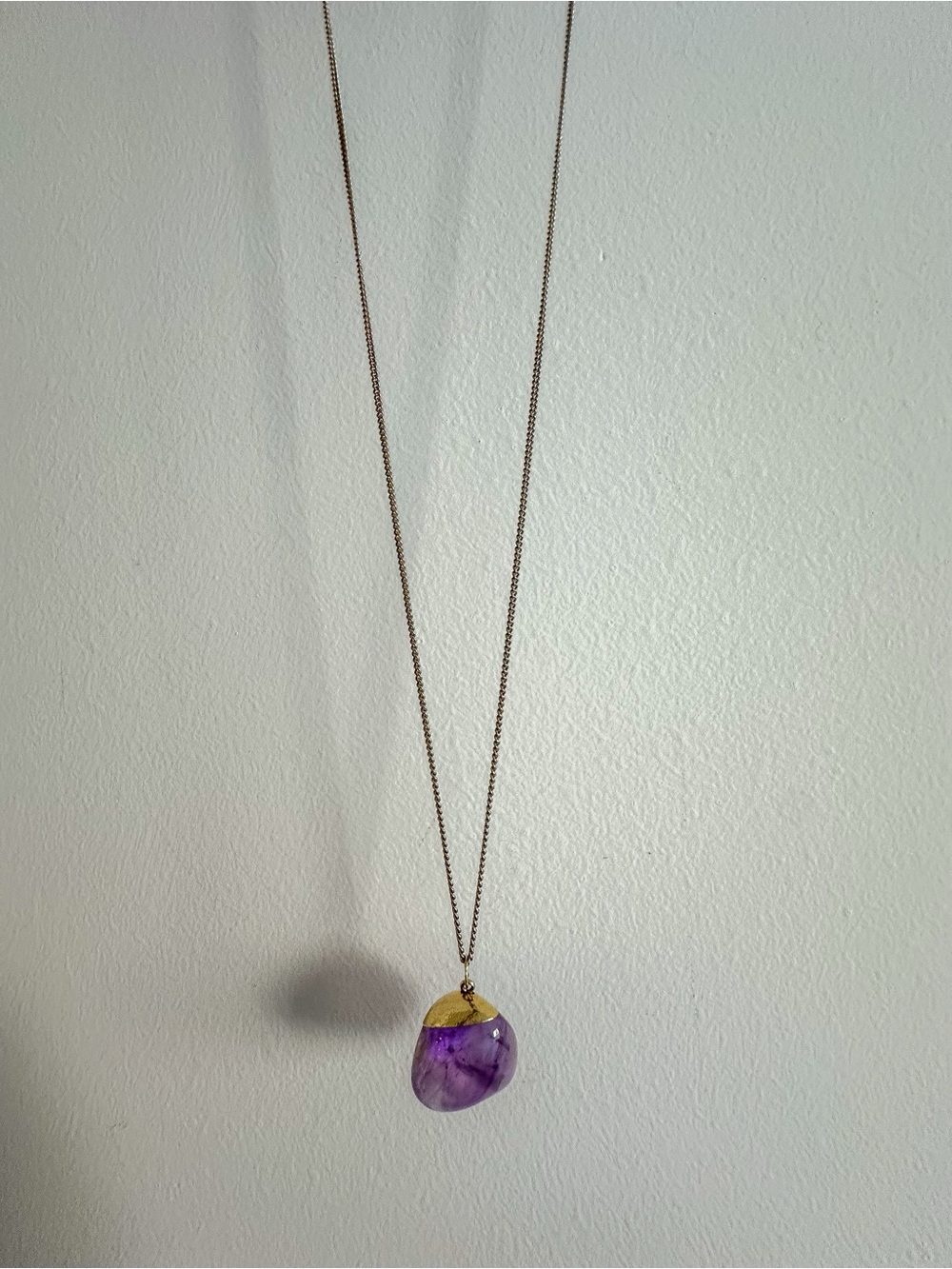 Vintage Amethyst Pendant Necklace